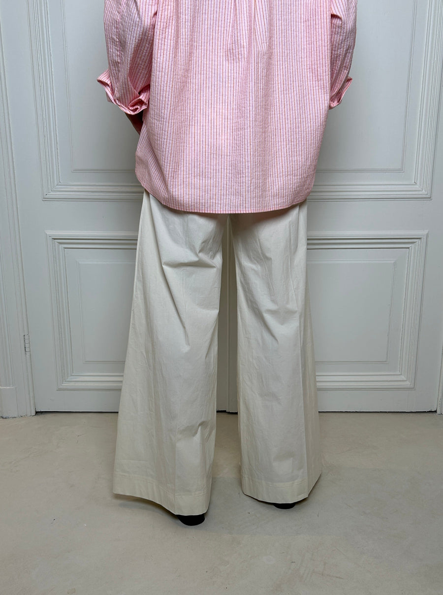 Cotton Wide Trousers