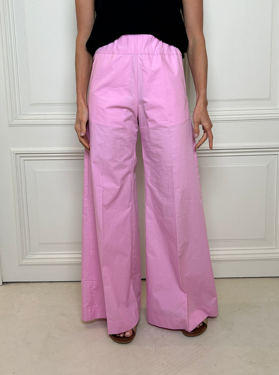 Cotton Wide Trousers